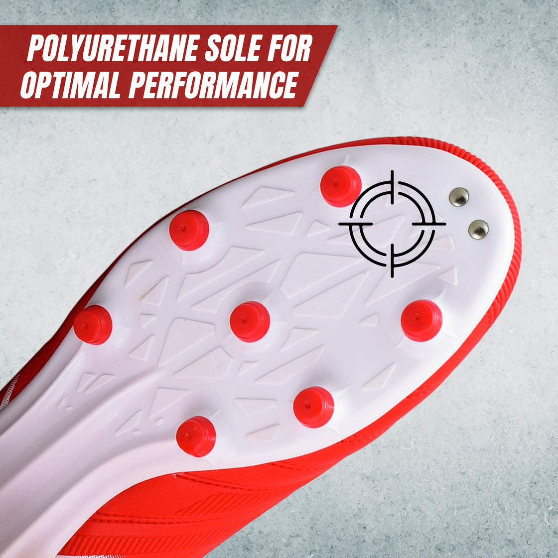 Valencia Firm Ground Soccer Cleats - Red/White - Vizari Sports