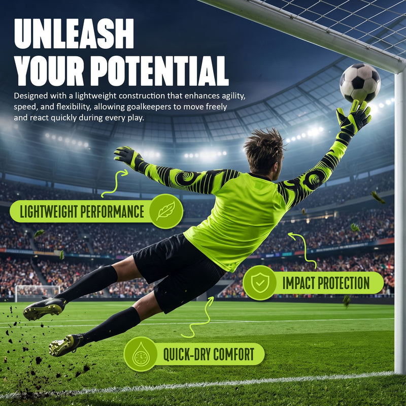 Revolution Soccer Goalkeeper Jersey - Green/BlacK
