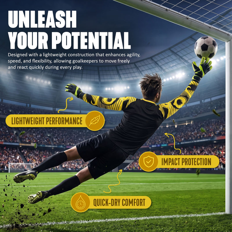 Revolution Soccer Goalkeeper Jersey - Black/Yellow