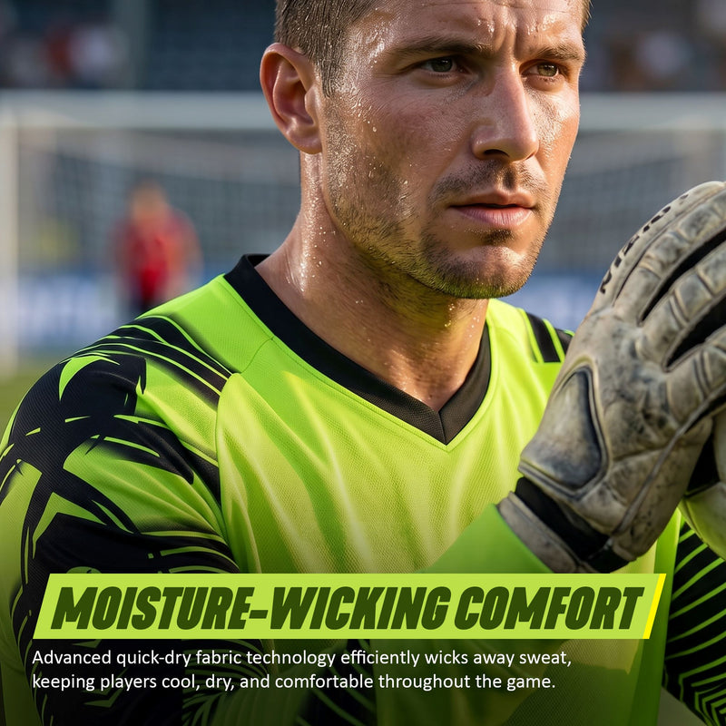 Revolution Soccer Goalkeeper Jersey - Green/BlacK