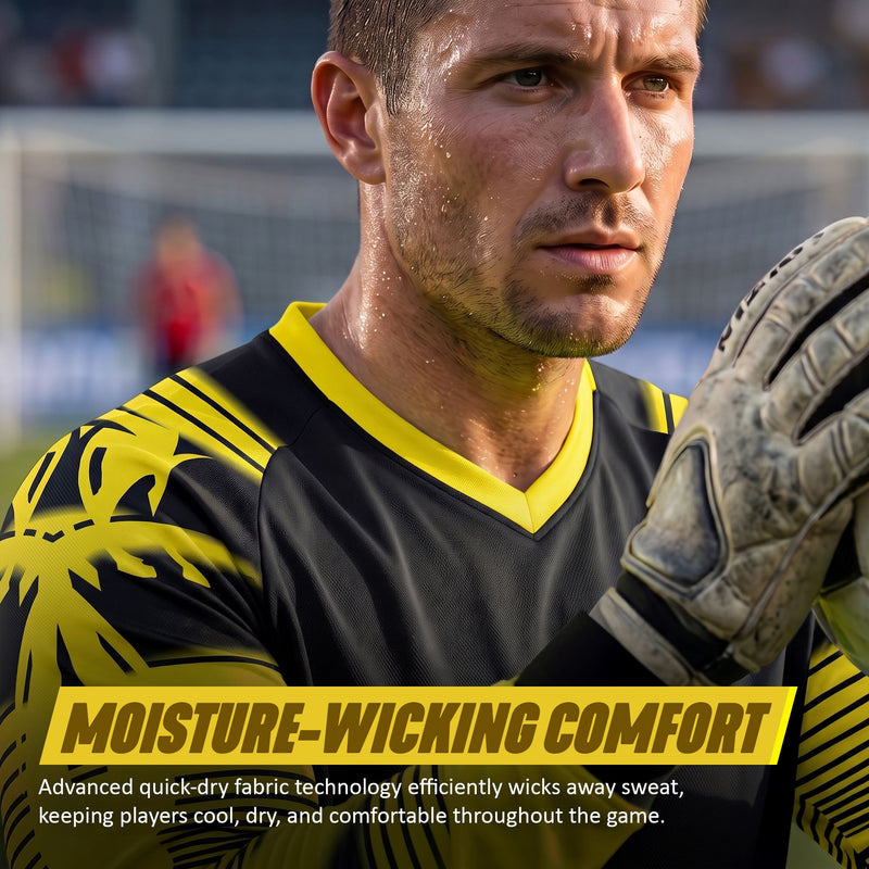 Revolution Soccer Goalkeeper Jersey - Black/Yellow