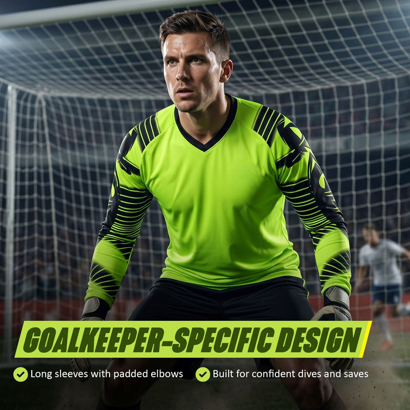 Revolution Soccer Goalkeeper Jersey - Green/BlacK