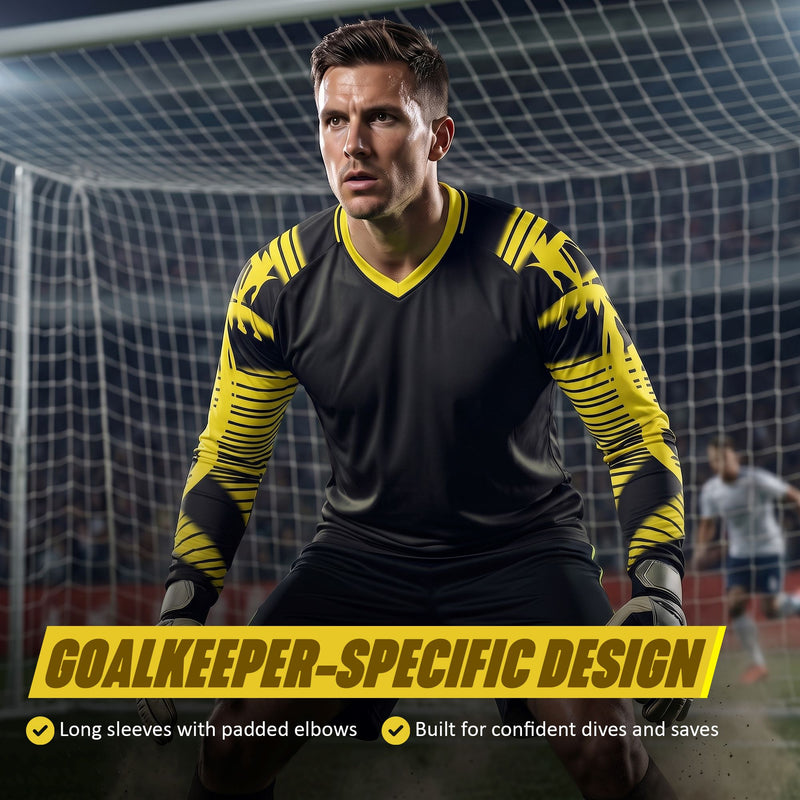 Revolution Soccer Goalkeeper Jersey - Black/Yellow