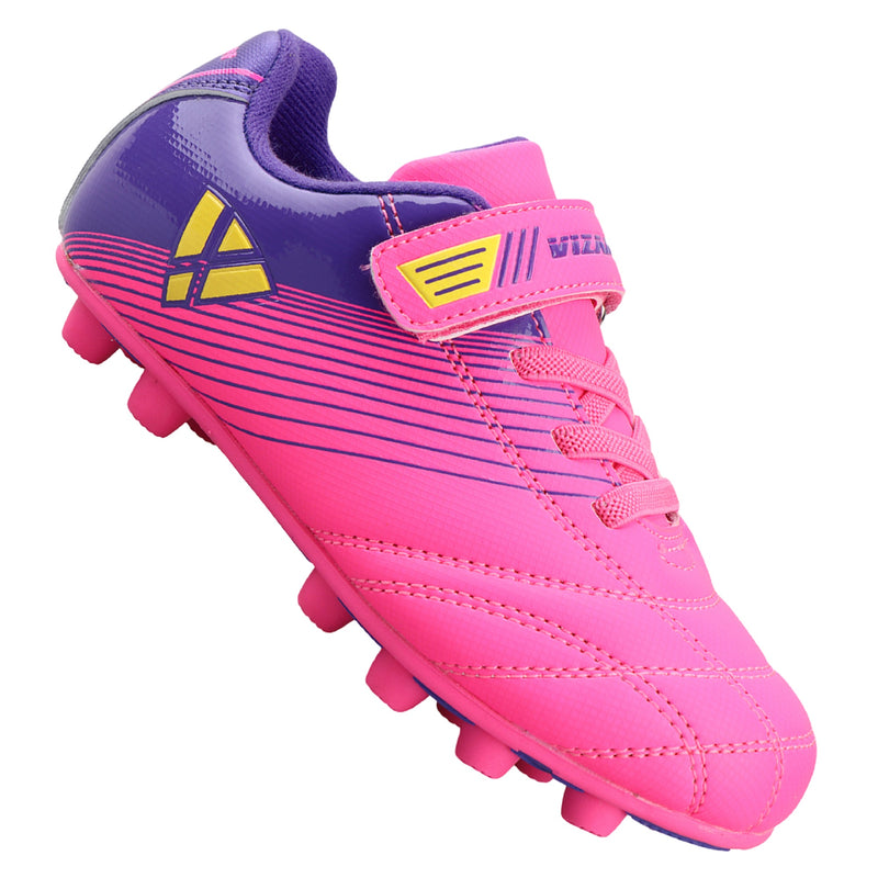 Loma Velcro Firm Ground Soccer Cleats - PInk/Purple - Vizari Sports