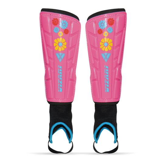 Blossom Soccer Shin Guard-Pink/Blue - Vizari Sports