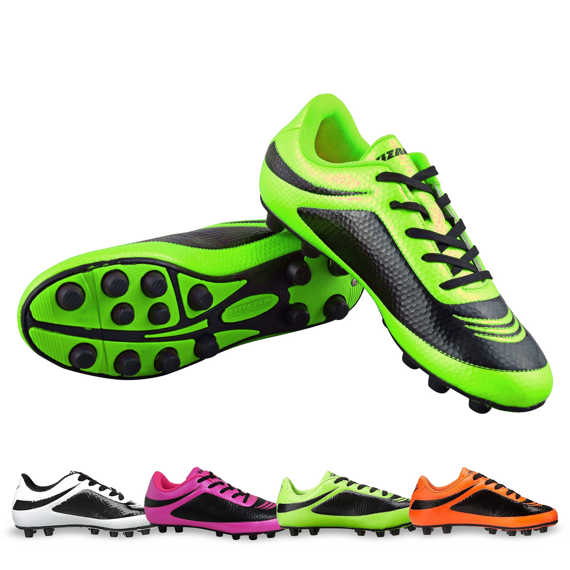 Infinity Firm Ground Soccer Shoes -Green/Black - Vizari Sports