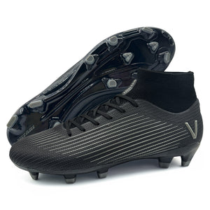 Terron Adult Firm Ground Soccer Cleats - Black