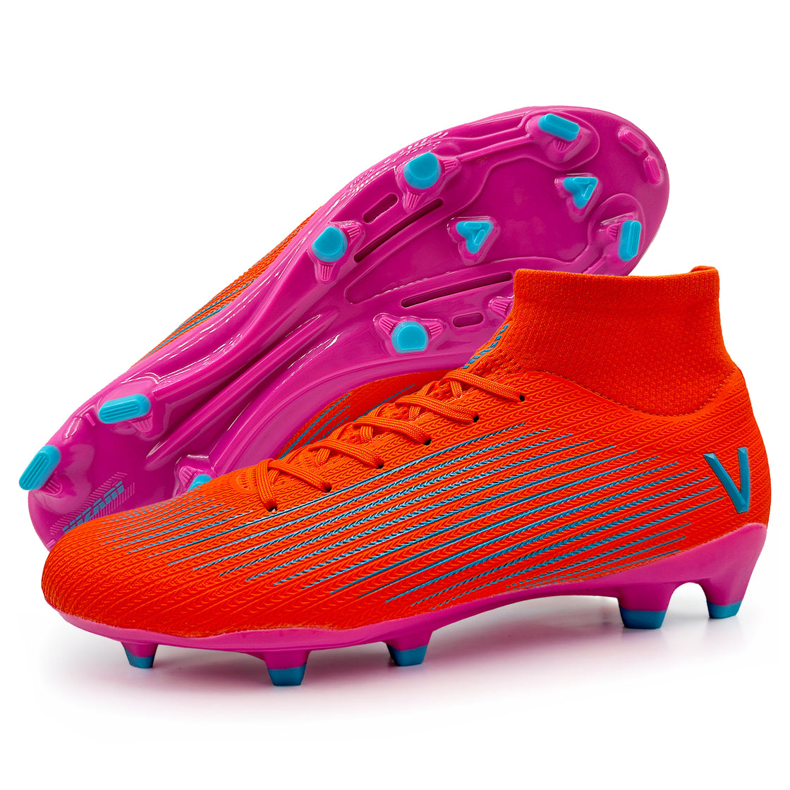 Terron Adult Firm Ground Soccer Cleats - Orange