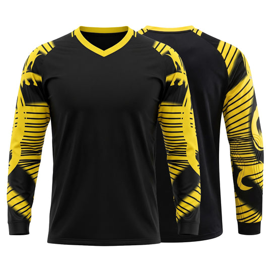 Vizari Revolution Soccer Goalkeeper Jersey – Black/Yellow