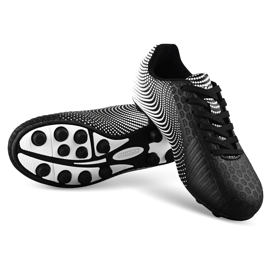 Stealth Firm Ground Soccer Shoes -Black/White - Vizari Sports