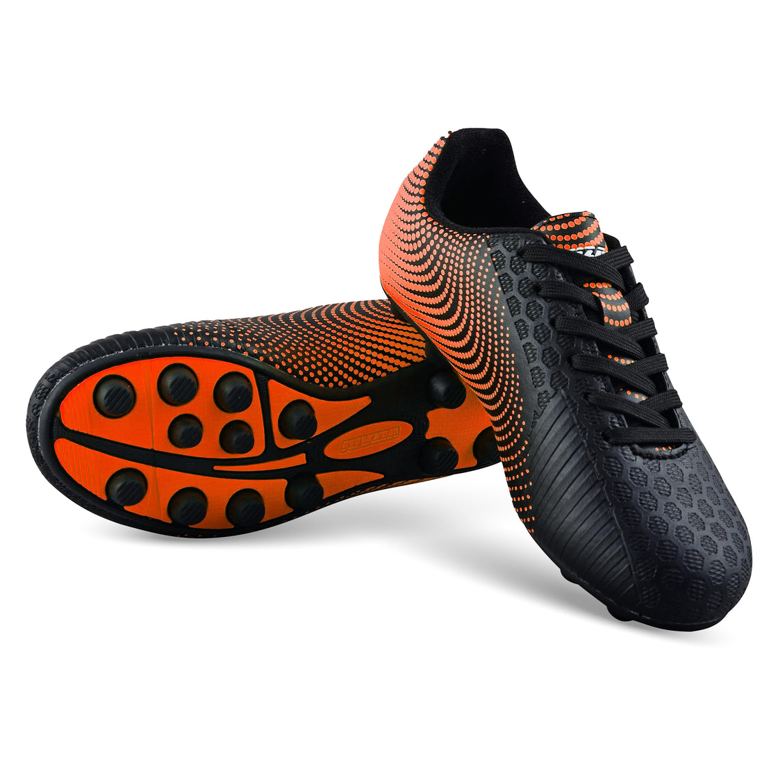 Stealth Firm Ground Soccer Shoes -Black/Orange - Vizari Sports