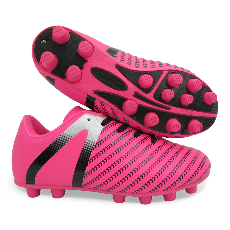 Impact Firm Ground Soccer Shoes -Pink/Silver - Vizari Sports