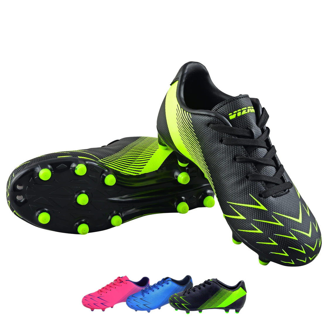Ranger Firm Ground Soccer Shoes -Green/Black - Vizari Sports