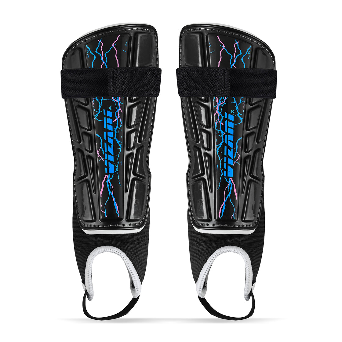 Zodiac Soccer Shin Guard with Detachable Ankle Protection-Black - Vizari Sports