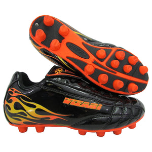 Blaze Firm Ground Soccer Shoes -Black/Orange