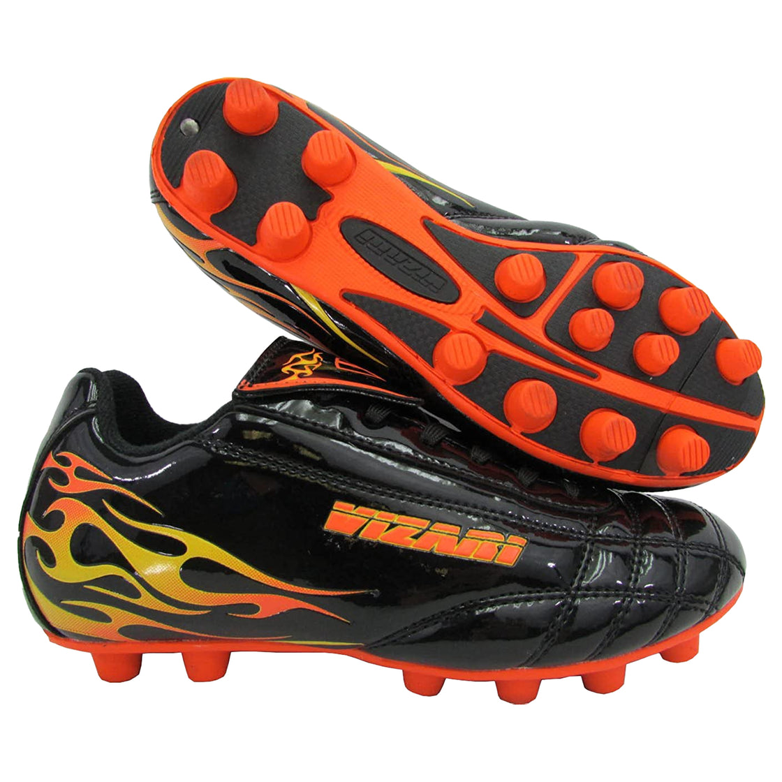 Blaze Firm Ground Soccer Shoes -Black/Orange - Vizari Sports