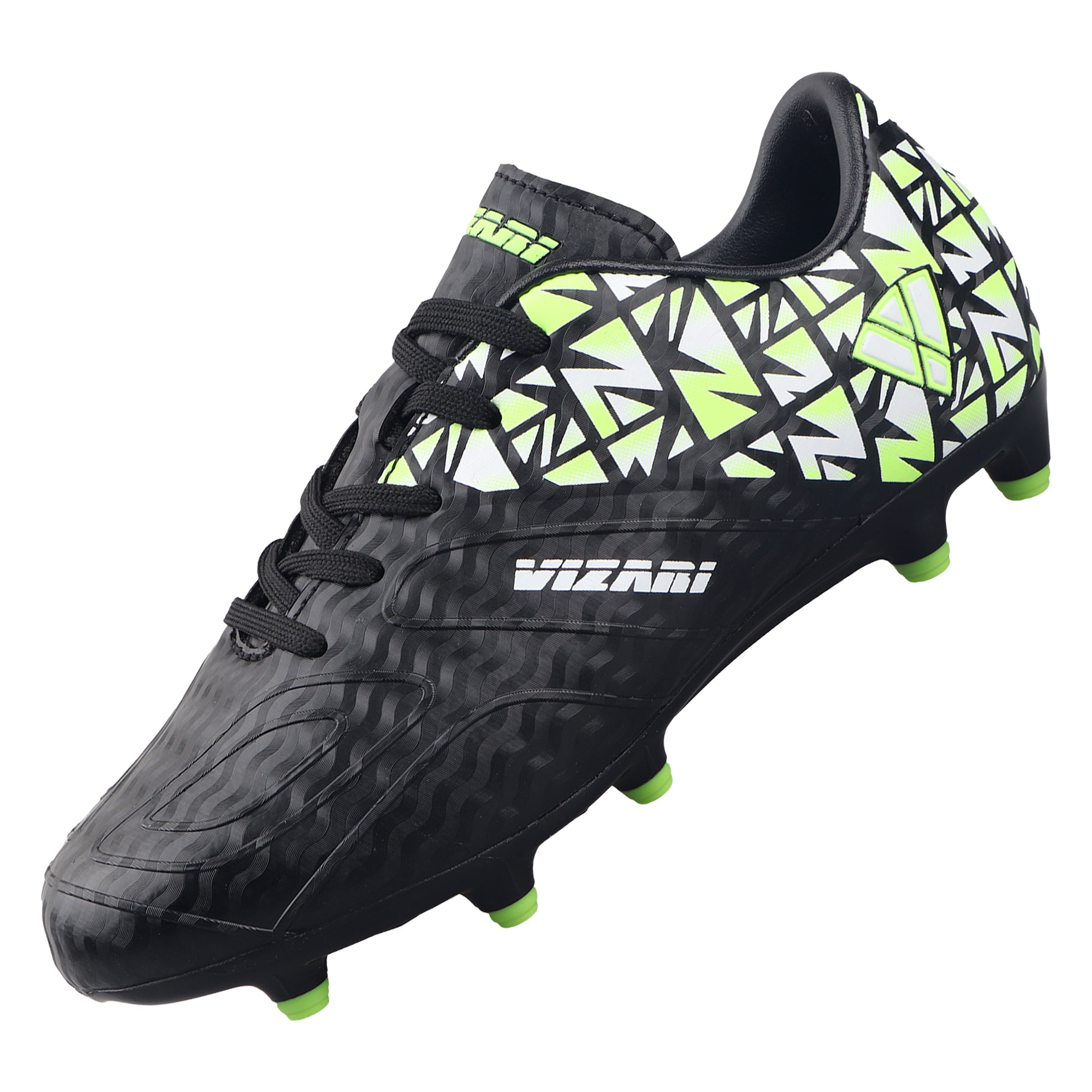 Pismo Junior Firm Ground Soccer Cleats - Black - Vizari Sports