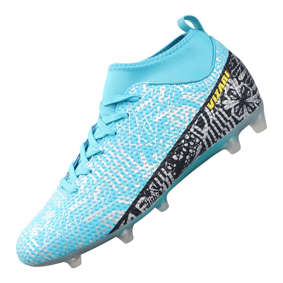 Saco Mid-Cut Adult Firm Ground Soccer Cleats - Mint/Black - Vizari Sports