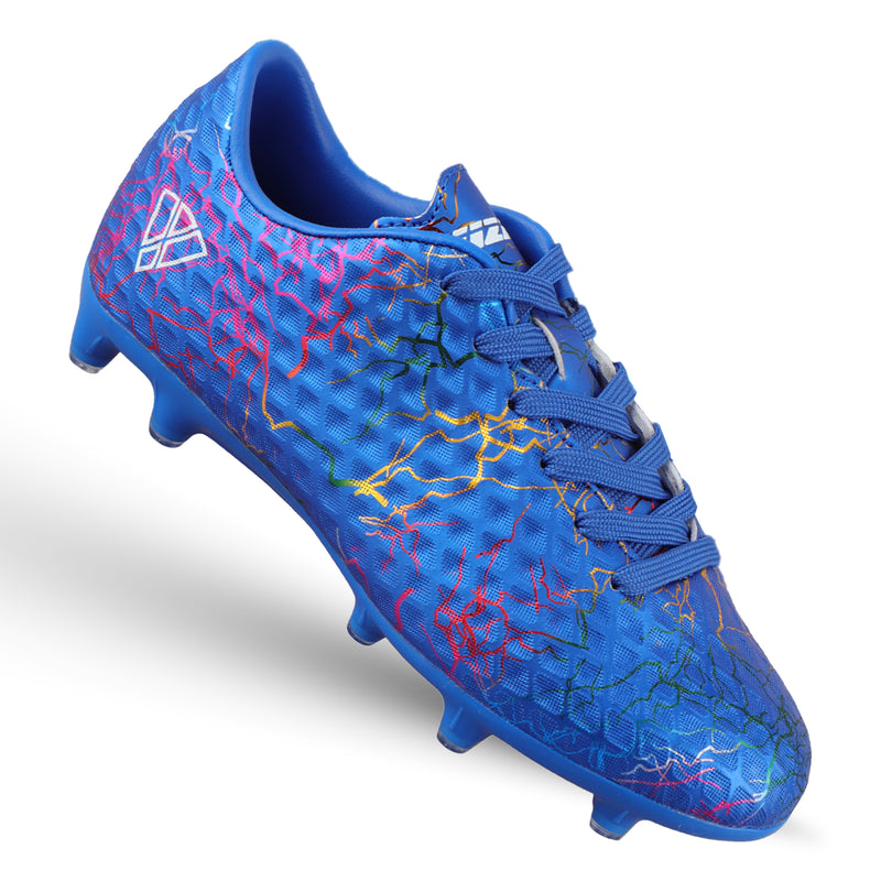 Vizari Zodiac JR kids firm ground soccer cleat in blue