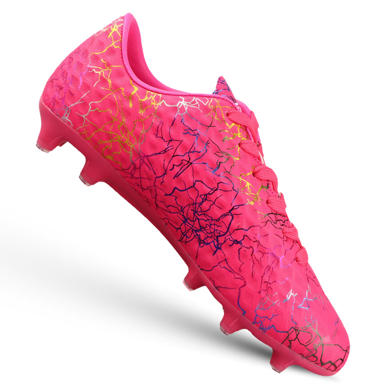 Vizari Zodiac JR kids firm ground soccer cleat in pink