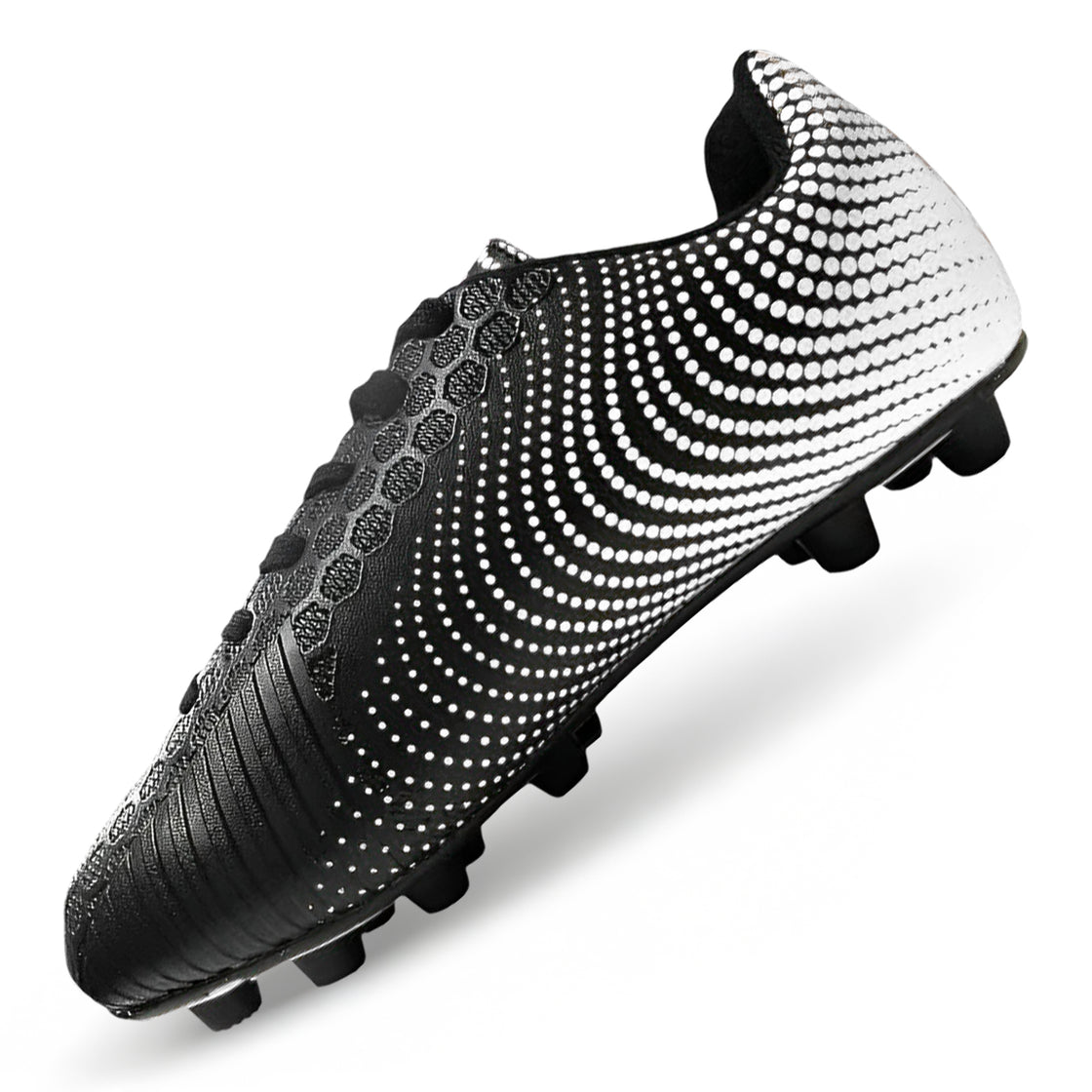 Stealth Firm Ground Soccer Shoes -Black/White - Vizari Sports