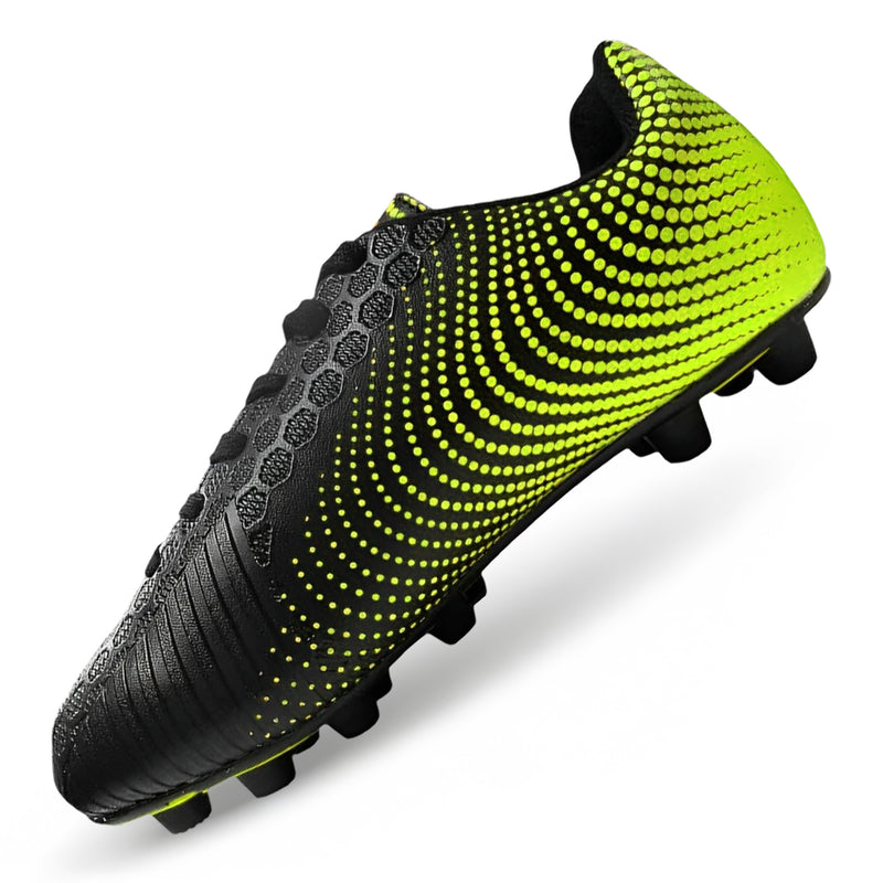 Stealth Firm Ground Soccer Shoes -Black/Green - Vizari Sports