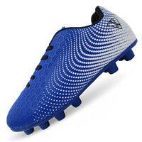 Stealth Kids Firm Ground Soccer Cleats – Blue/White