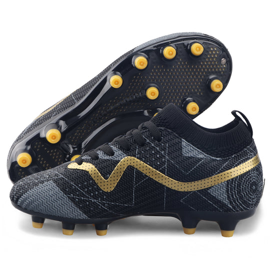 Vizari Aureo Junior Youth Firm Ground Soccer Cleats - Black