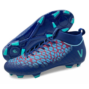 Flynox Adult Firm Ground Soccer Cleats - Royal