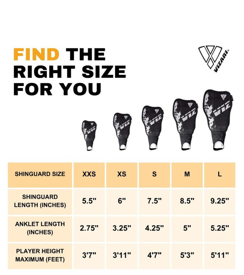 Napoli Soccer Shin Guards-Black/Silver - Vizari Sports