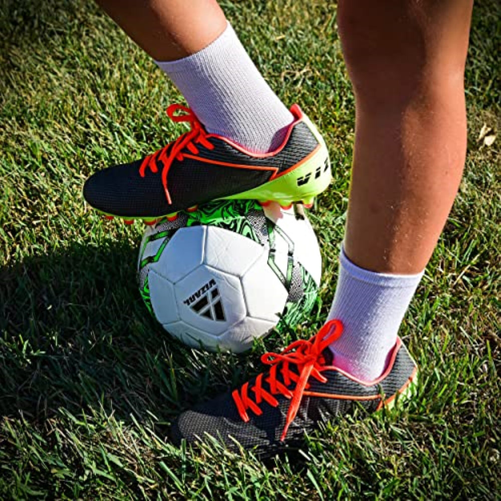 Rio Firm Ground Soccer Cleats - Black/Neon Lime - Vizari Sports