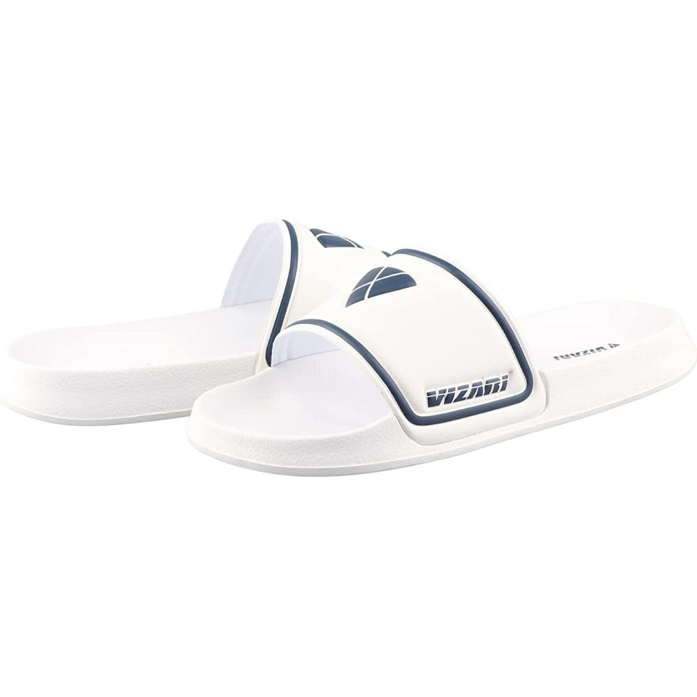 Adult Soccer Slide Sandals-White