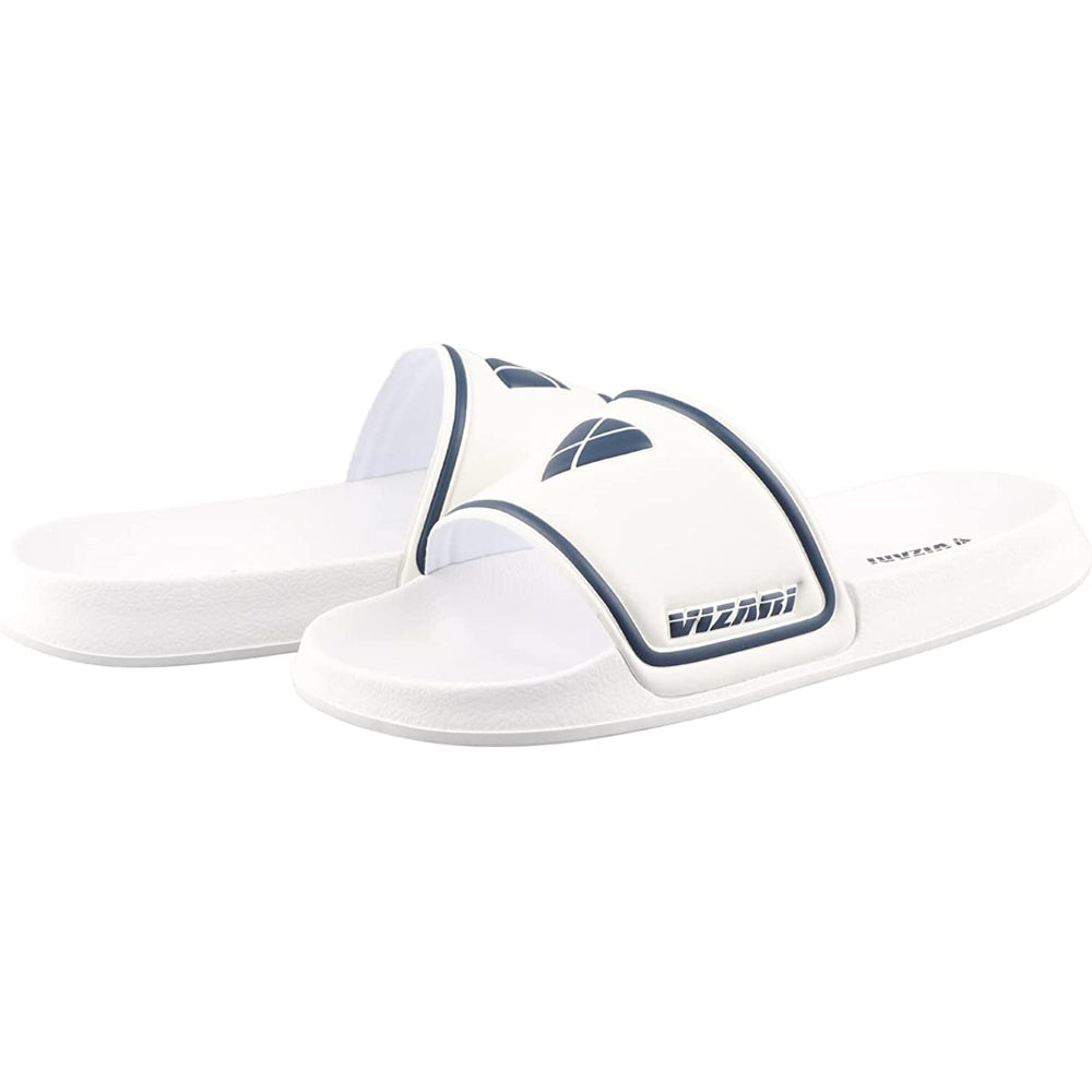 Adult Soccer Slide Sandals - White - Vizari Sports
