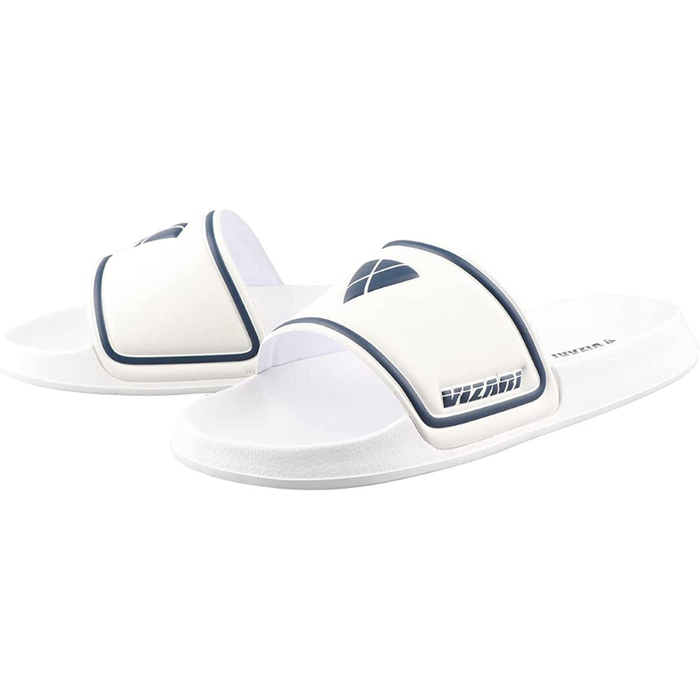 Adult Soccer Slide Sandals - White - Vizari Sports
