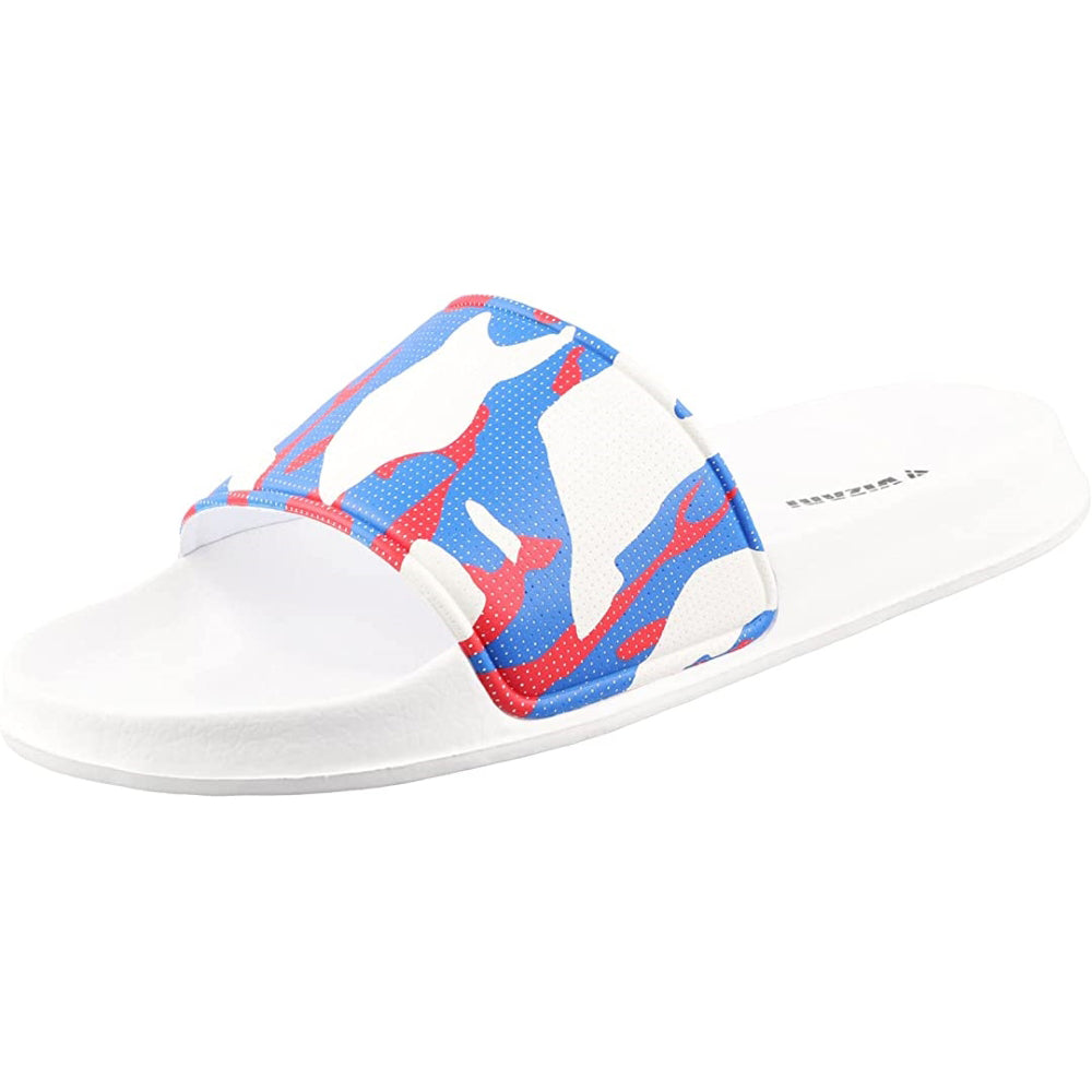 Youth Camo Soccer Slide Sandals - White