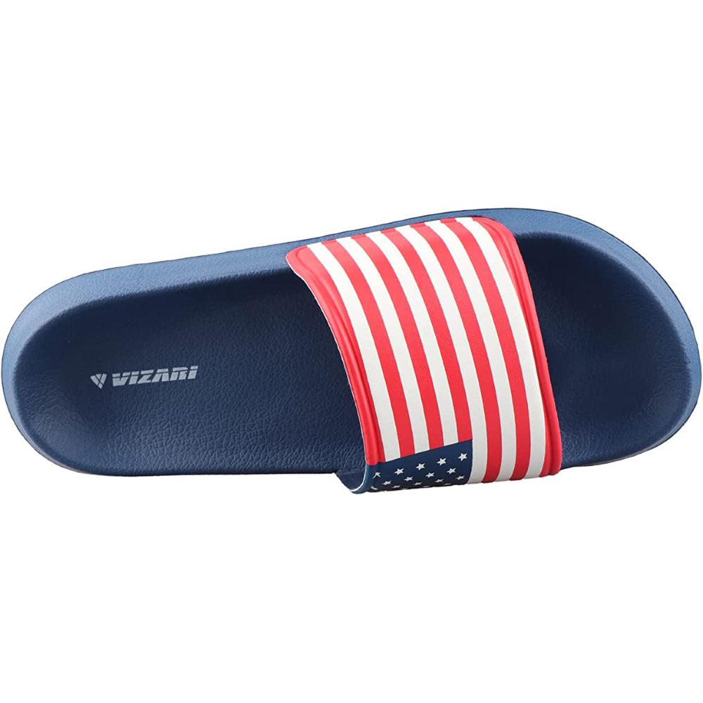 USA Soccer Slide Sandals - Navy