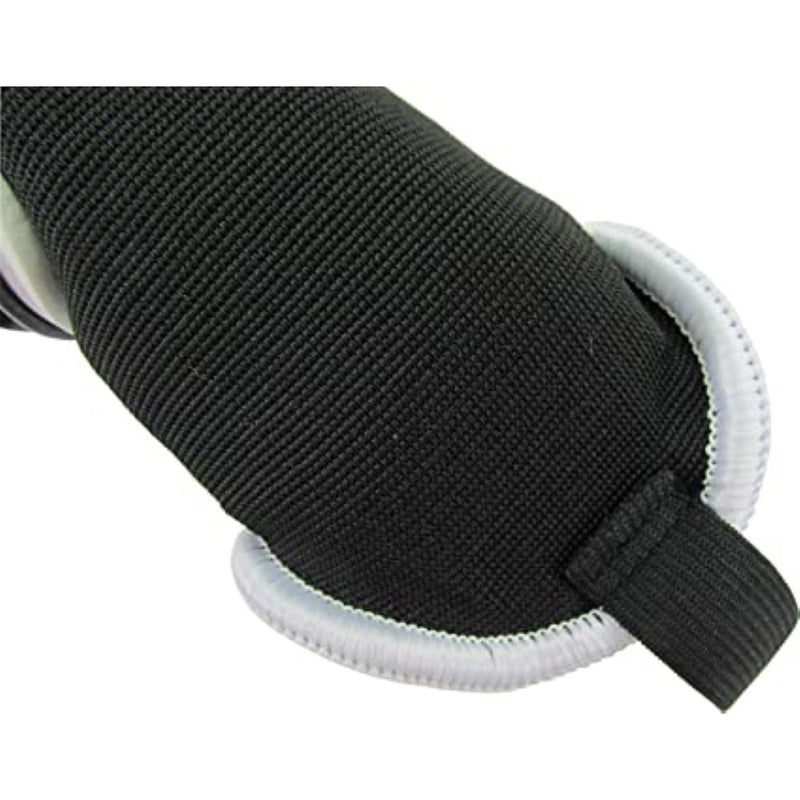 Malaga Soccer Shin Guard with Adjustable Straps-Black - Vizari Sports