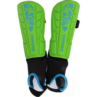 Vizari Malaga Soccer Shin Guards for Youth & Adults -Lightweight Ankle Protection – Green