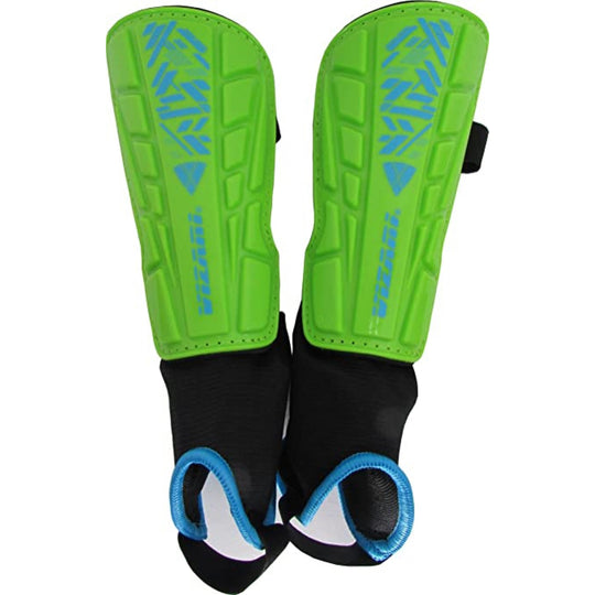 Malaga Soccer Shin Guard with Adjustable Straps-Green - Vizari Sports