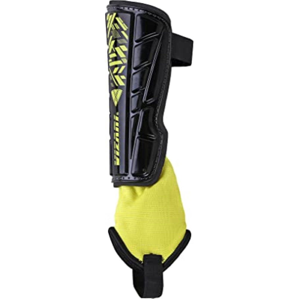 Malaga Soccer Shin Guard with Adjustable Straps-Black/Yellow