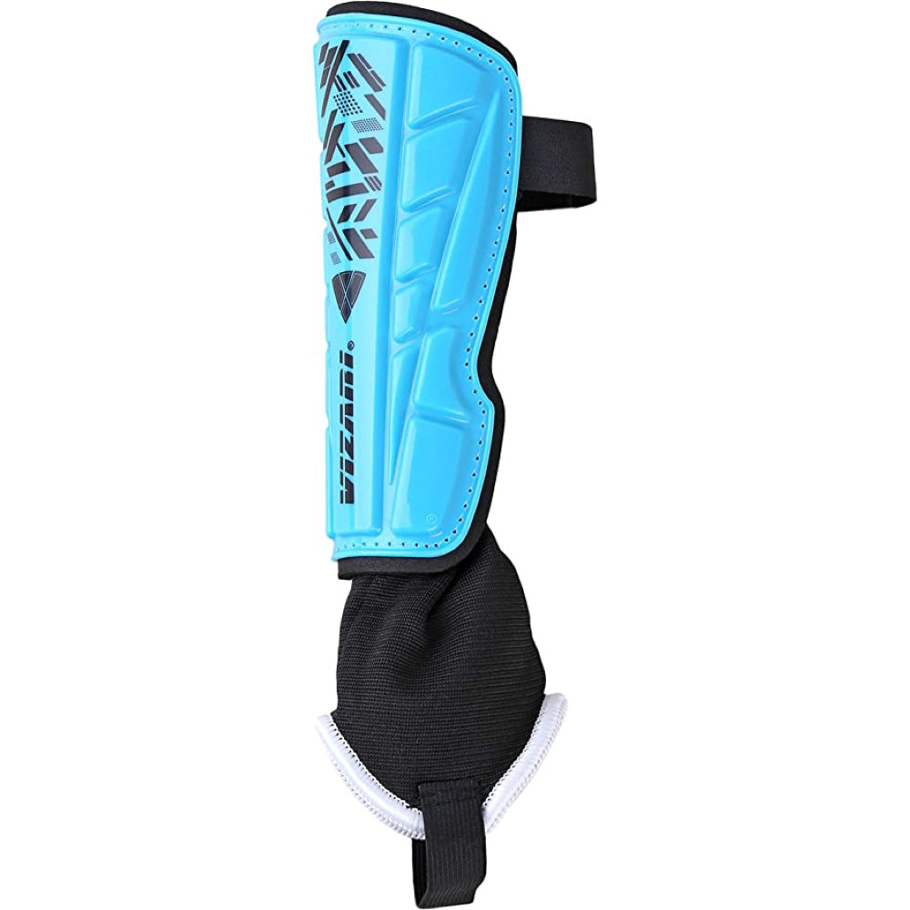 Malaga Soccer Shin Guard with Adjustable Straps-Blue/Black - Vizari Sports