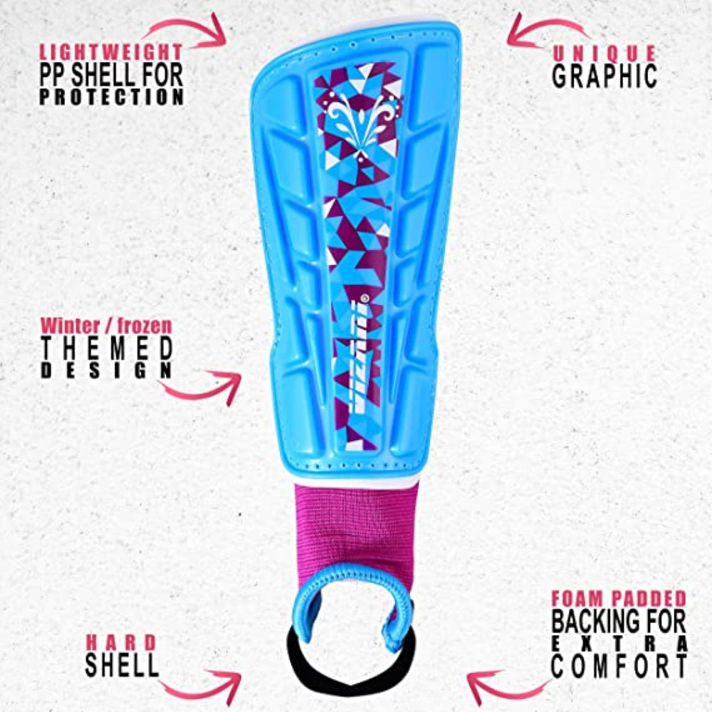 Frost Soccer Shin Guard-Blue/Maroon