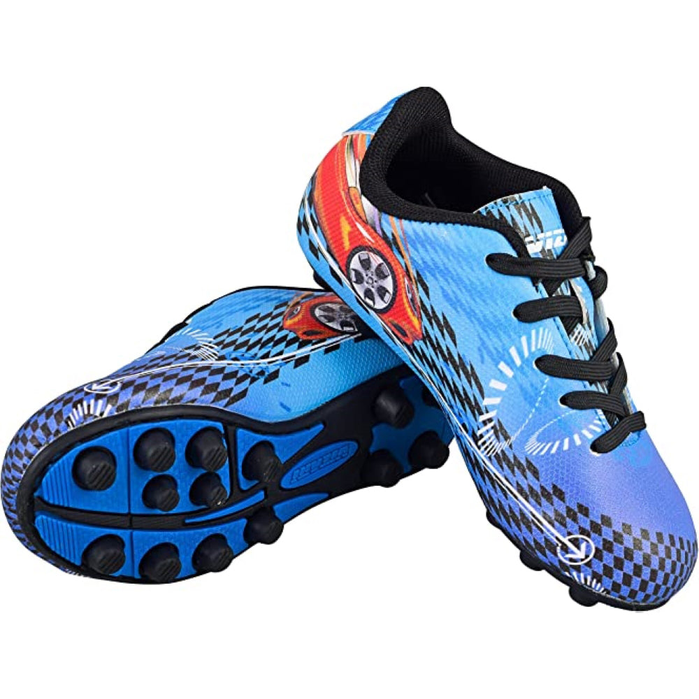 Racer Firm Ground Soccer Shoes - Blue/Red