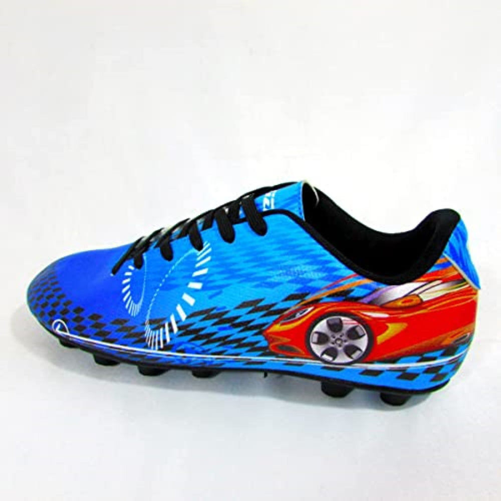 Racer Firm Ground Soccer Shoes - Blue/Red