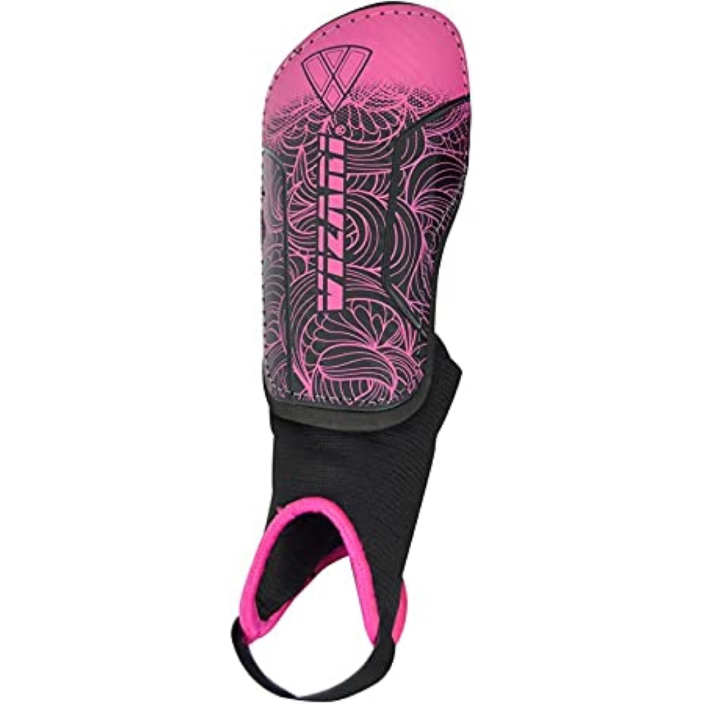 Cali Soccer Shin Guard with Ankle Protection-Pink/Black - Vizari Sports