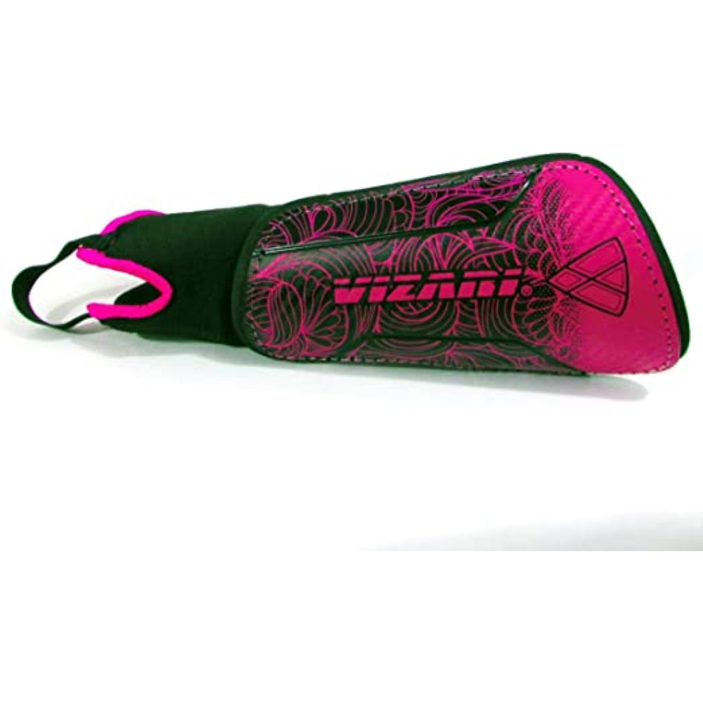Cali Soccer Shin Guard with Ankle Protection-Pink/Black - Vizari Sports
