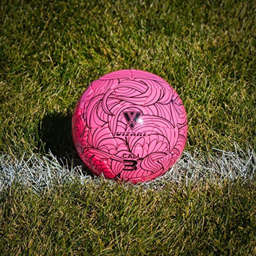 Cali Soccer Ball-Pink/Black - Vizari Sports