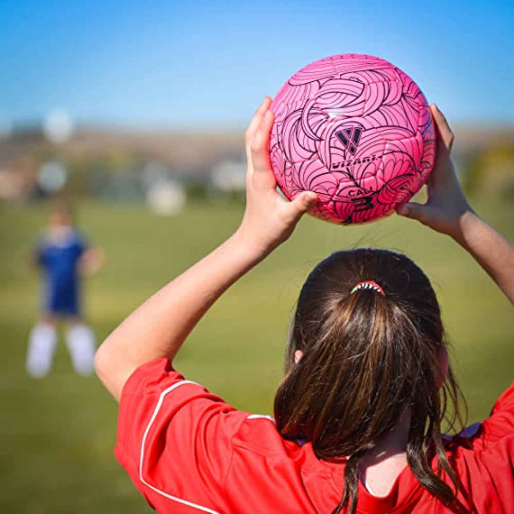 Cali Soccer Ball-Pink/Black - Vizari Sports