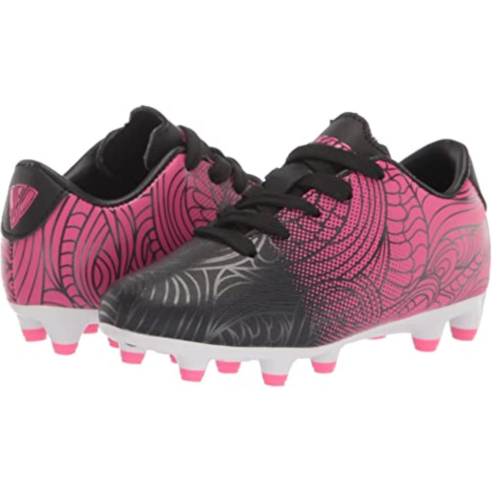 Cali Firm Ground Soccer Shoes-Black/Pink