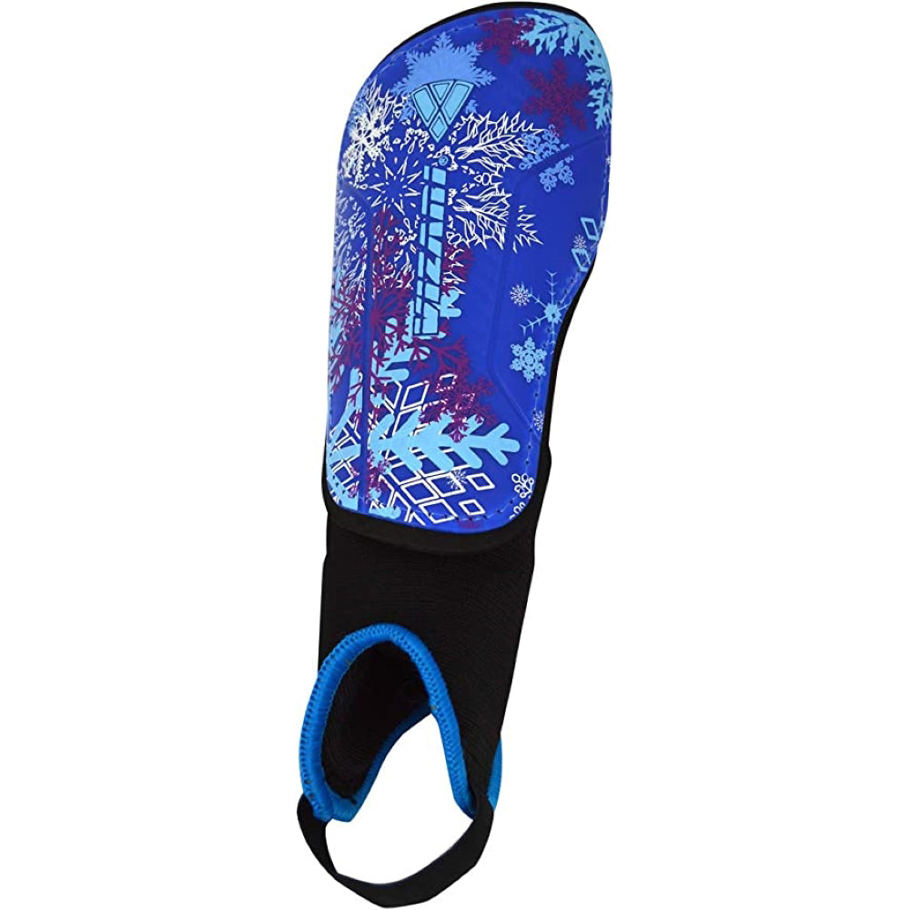 Frost 2 Soccer Shin Guard with Ankle Protection-Blue/Purple - Vizari Sports
